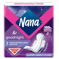 Nana Night Maxi Sanitary Pads with Wings Extra Long and Thick 7 Pads
