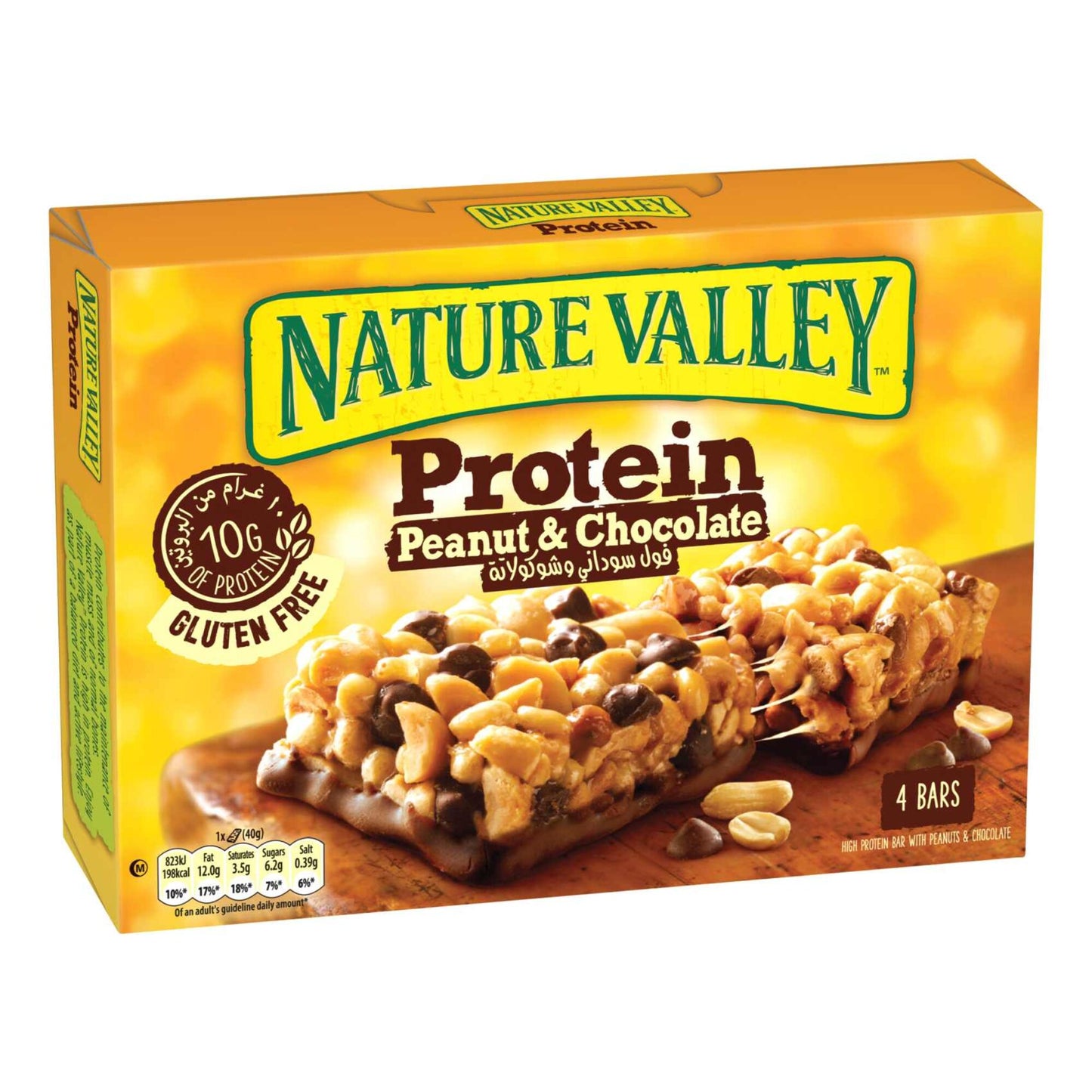 Nature Valley 10g Protein Bars Peanuts & Chocolate 4x40g