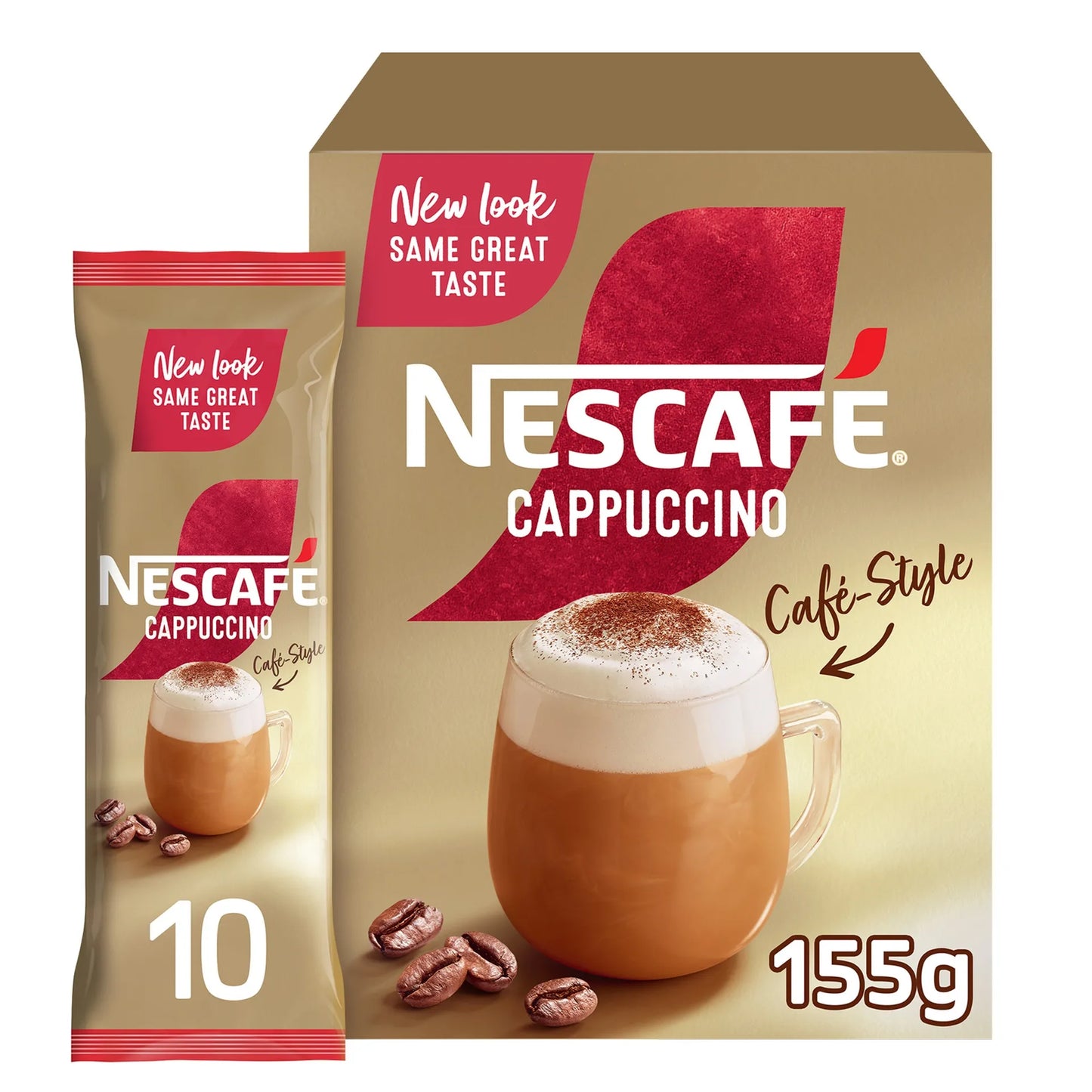 Nescafé Cafe Style Instant Cappuccino Coffee Sticks 10 x 15.5 gr