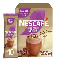 Nescafé Cafe Style Instant Double Choc Mocha Coffee Sticks 10 x 23.5 gr