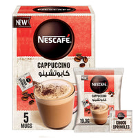 Nescafé Cappuccino Instant Coffee with Choco Sprinkles 5 x 19.3 gr
