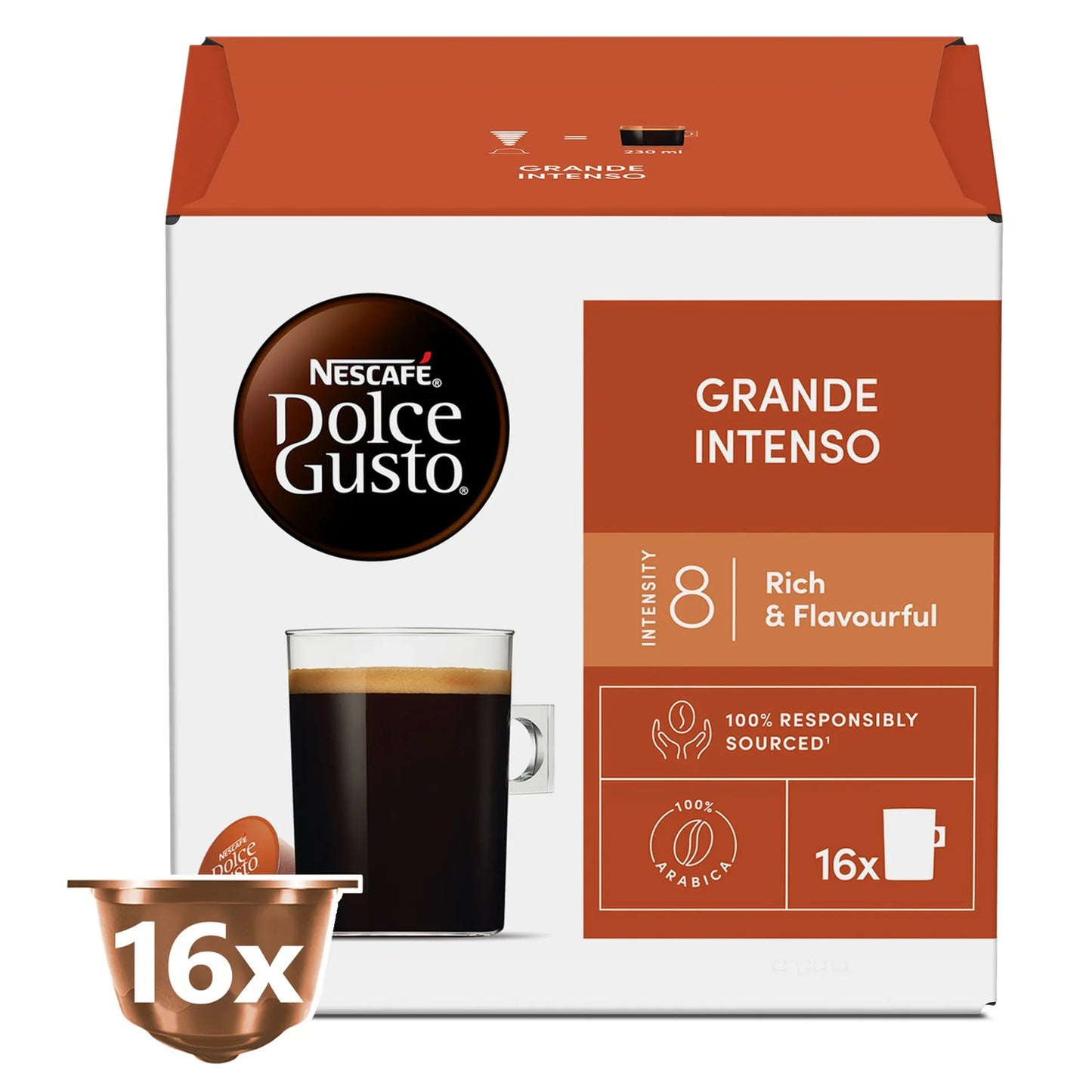 Nescafé Dolce Gusto Arabica Grande Intenso Capsules 16 coffee capsules