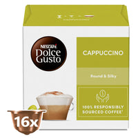 Nescafé Dolce Gusto Cappuccino Coffee (8 Capsules) & Milk (8 Capsules) 16 coffee capsules
