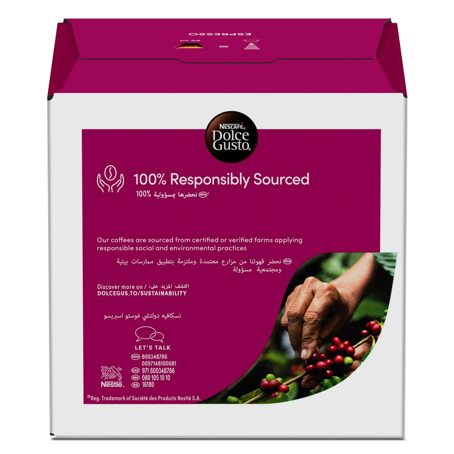 Nescafé Dolce Gusto Espresso Arabica Coffee Capsules 16 coffee capsules