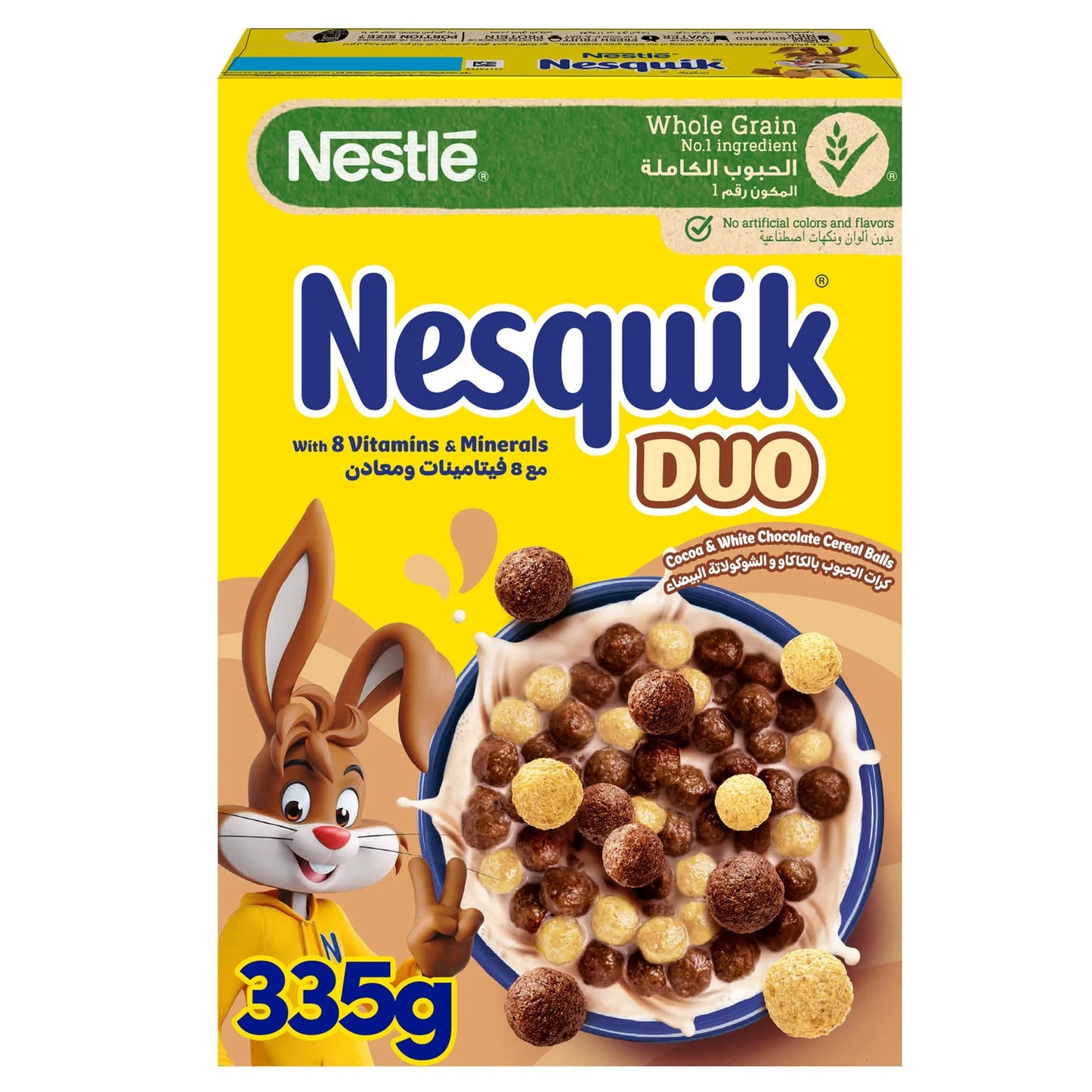 Nesquik Duo Wholegrain Milk & White Chocolate Cereal 335 gr
