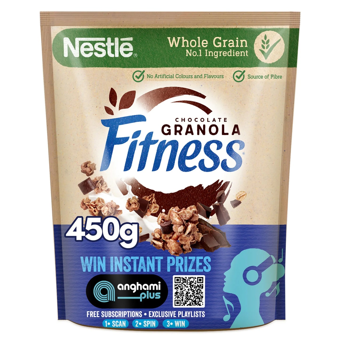 Nestle Fitness Wholegrain Granola with Chocolate 450 gr