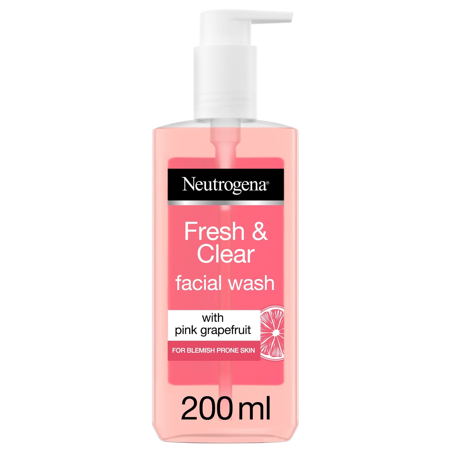 Neutrogena Fresh & Clear Pink Grapefruit Facial Wash 200 ml