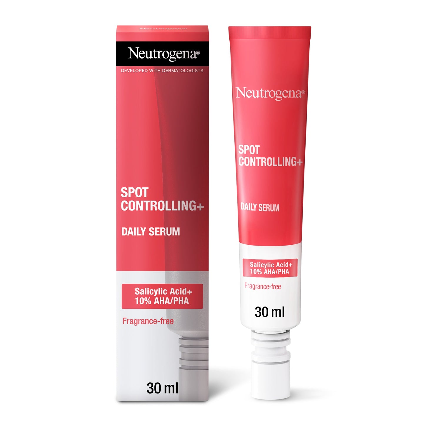 Neutrogena Spot Controlling Salicylic Acid Facial Wash 200 ml + Daily Serum 30 ml