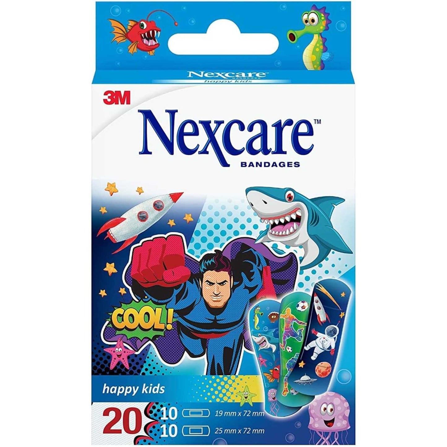 Nexcare Happy Kids Assorted Bandages 20 per pack