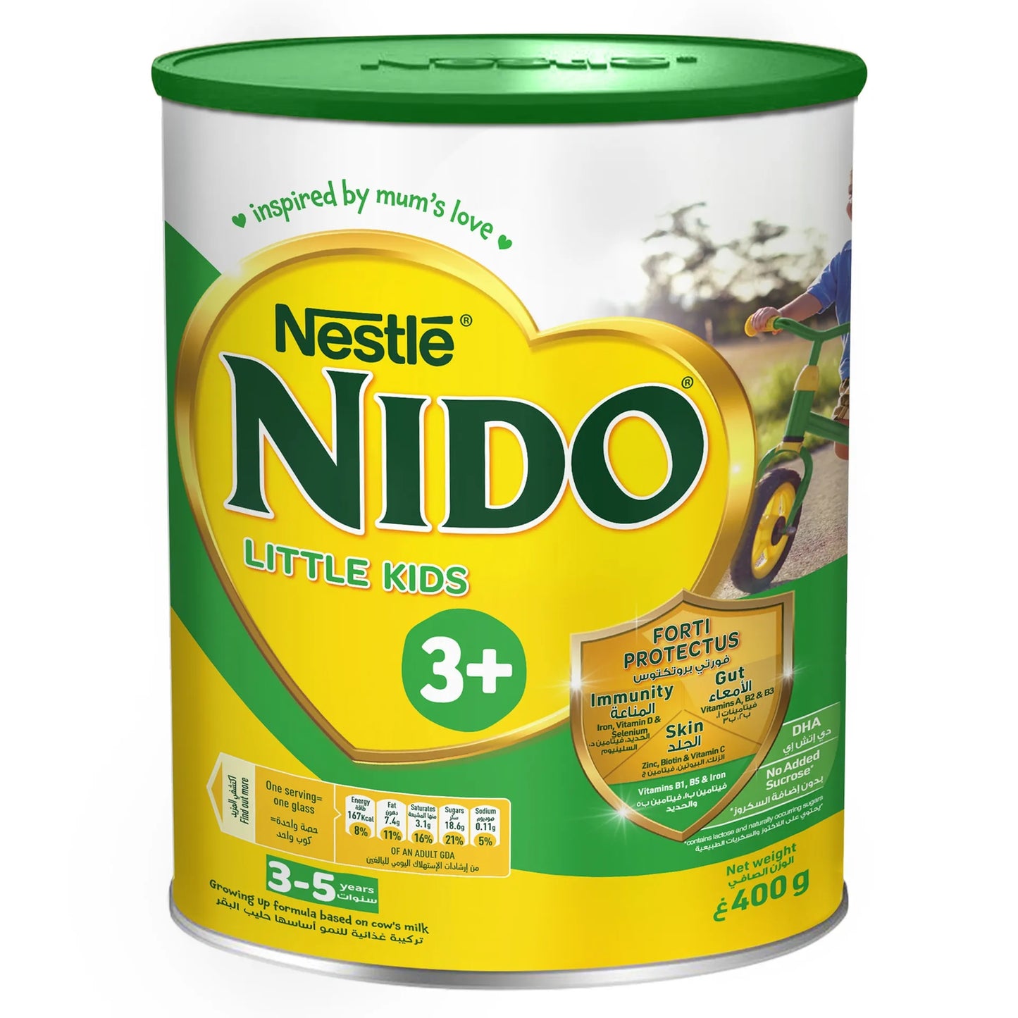 Nido Three Plus Growing Up Milk Formula for Toddlers 400 gr