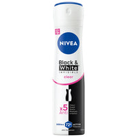 Nivea Deo Spray Black & White Invisible Clear 150ml