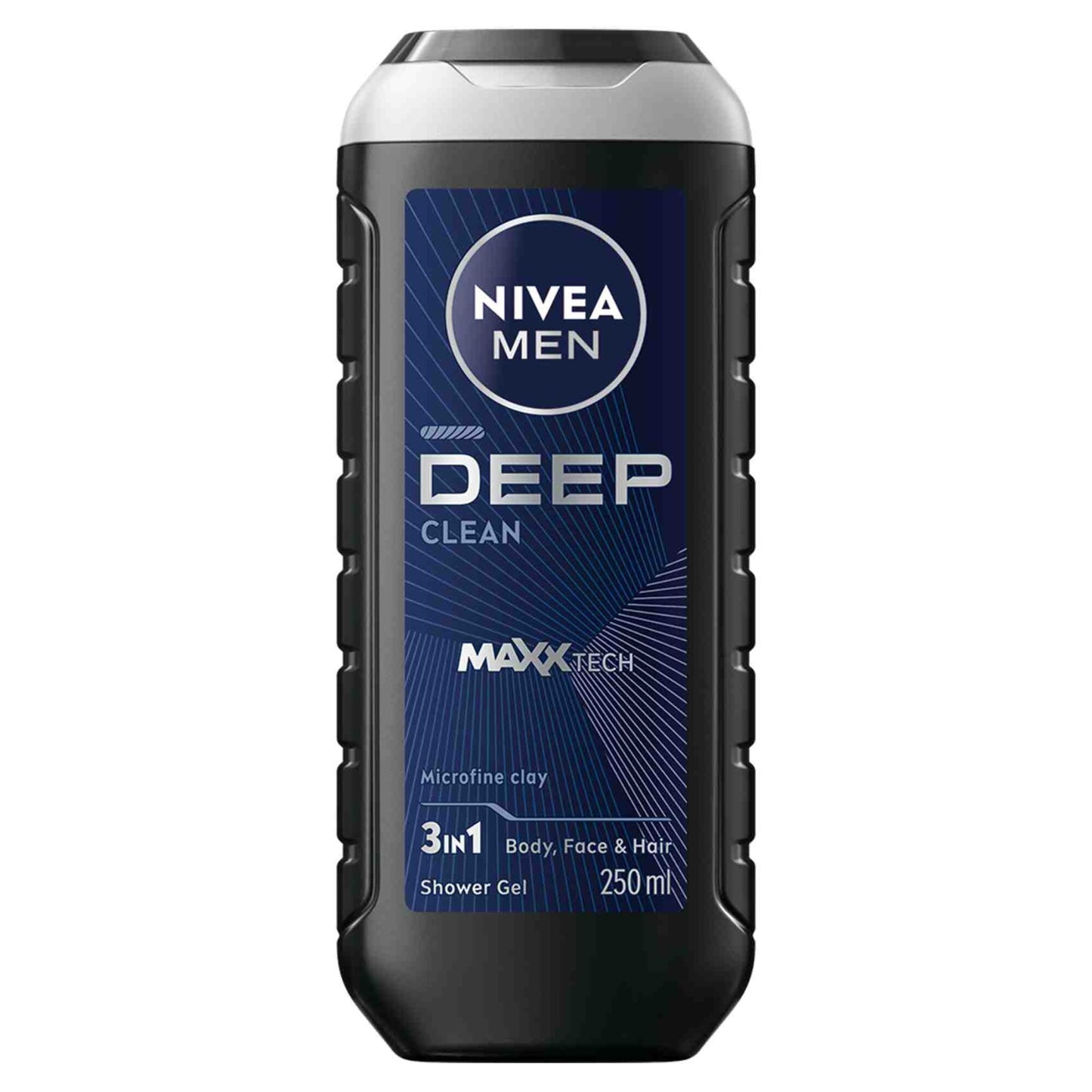 NIVEA Men Deep Clean Shower Gel with Microfine Clay 250 ml