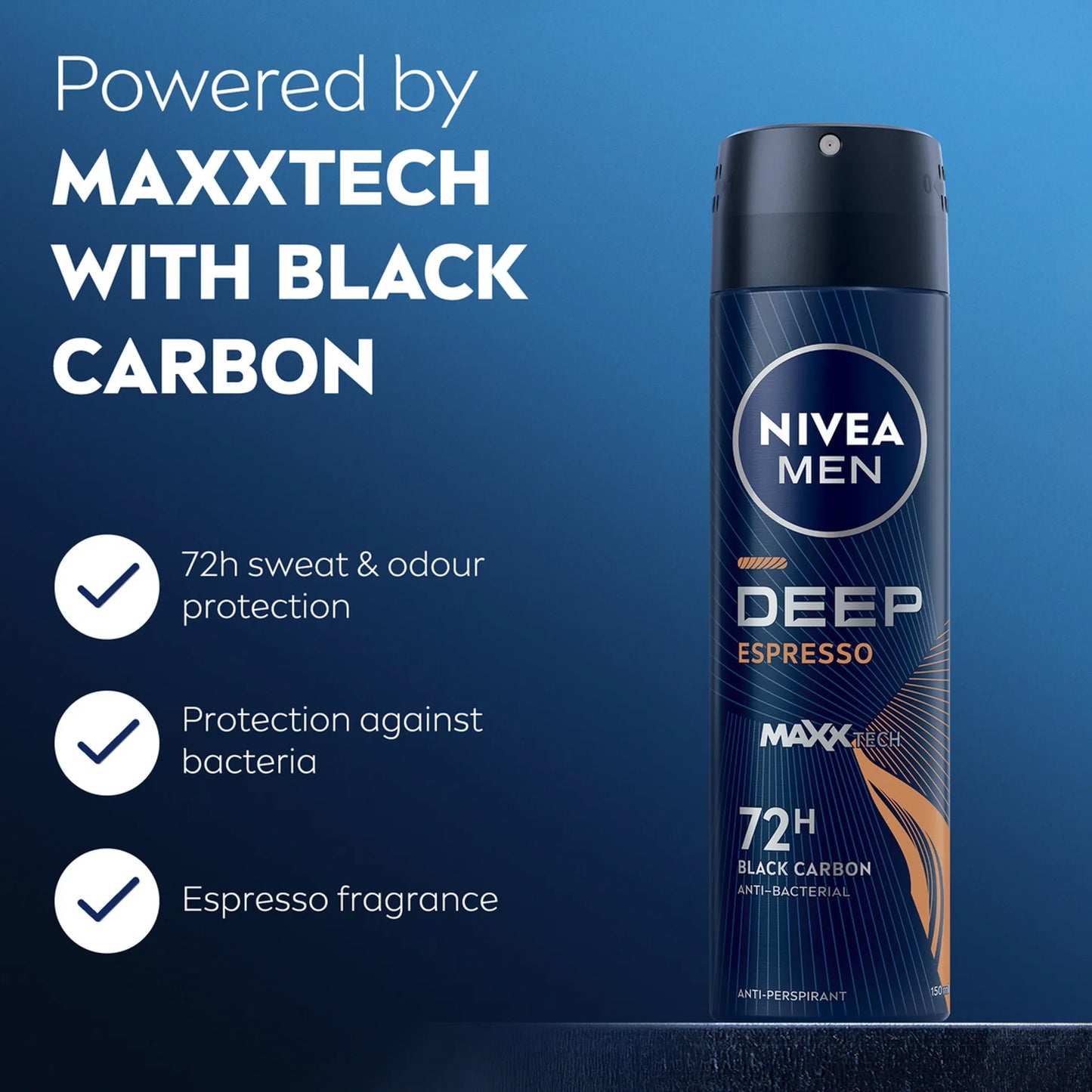 Nivea Men Deo Spray Deep Espresso 150ml