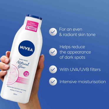 NIVEA Natural Glow Body Lotion with Even Tone Complex 250 ml