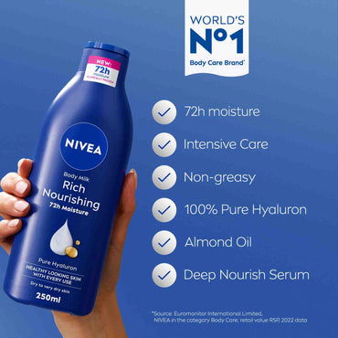 NIVEA Nourishing Body Lotion with Almond Oil & Vitamin E 250 ml