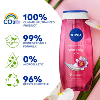 NIVEA Refreshing Shower Gel Waterlily Scent with Oil 250 ml