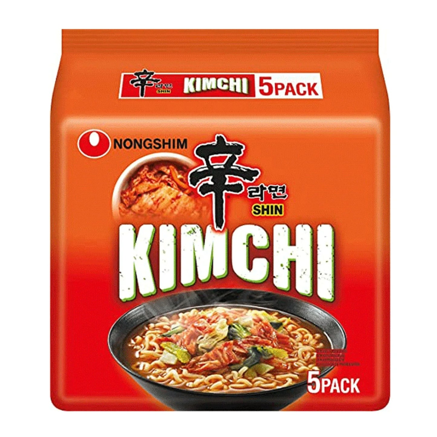 Nongshim Kimchi Spicy Instant Noodle Soup 5 x 120 gr