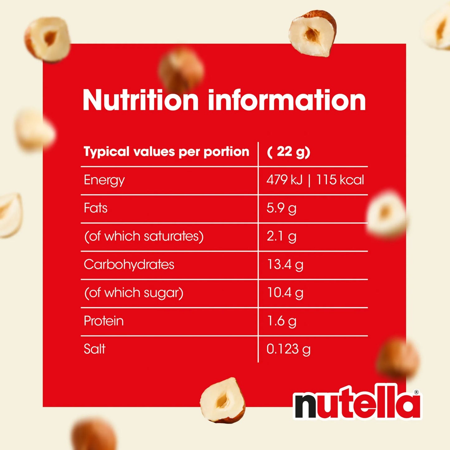 Nutella B-Ready Wafers Filled with Hazelnut Spread (6 Pieces) 132 gr