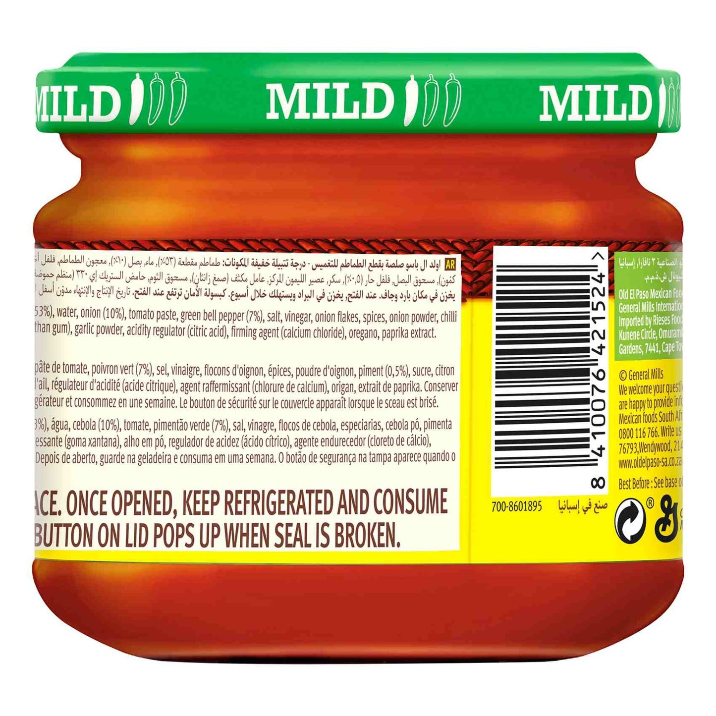 Old El Paso Mild Chunky Salsa Dip 312g