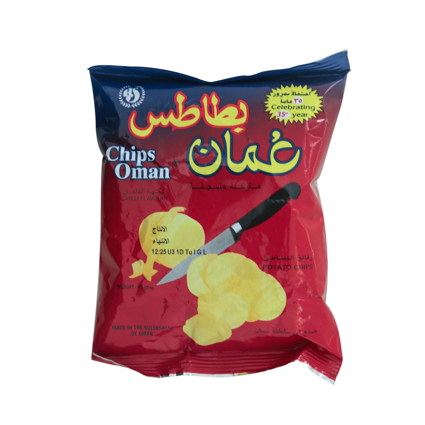 Oman Chili Potato Chips 15 gr