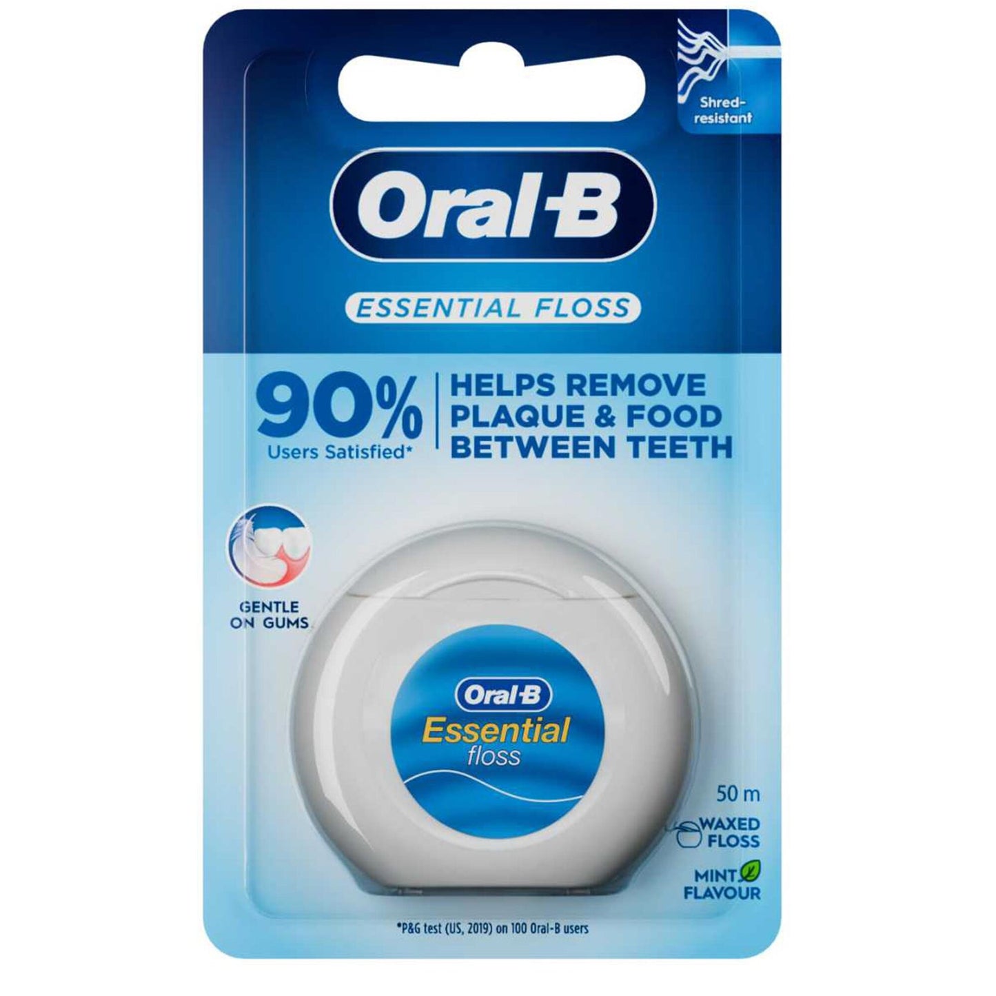 Oral-B Essential 50m Waxed Dental Floss Mint Flavor 1 pcs