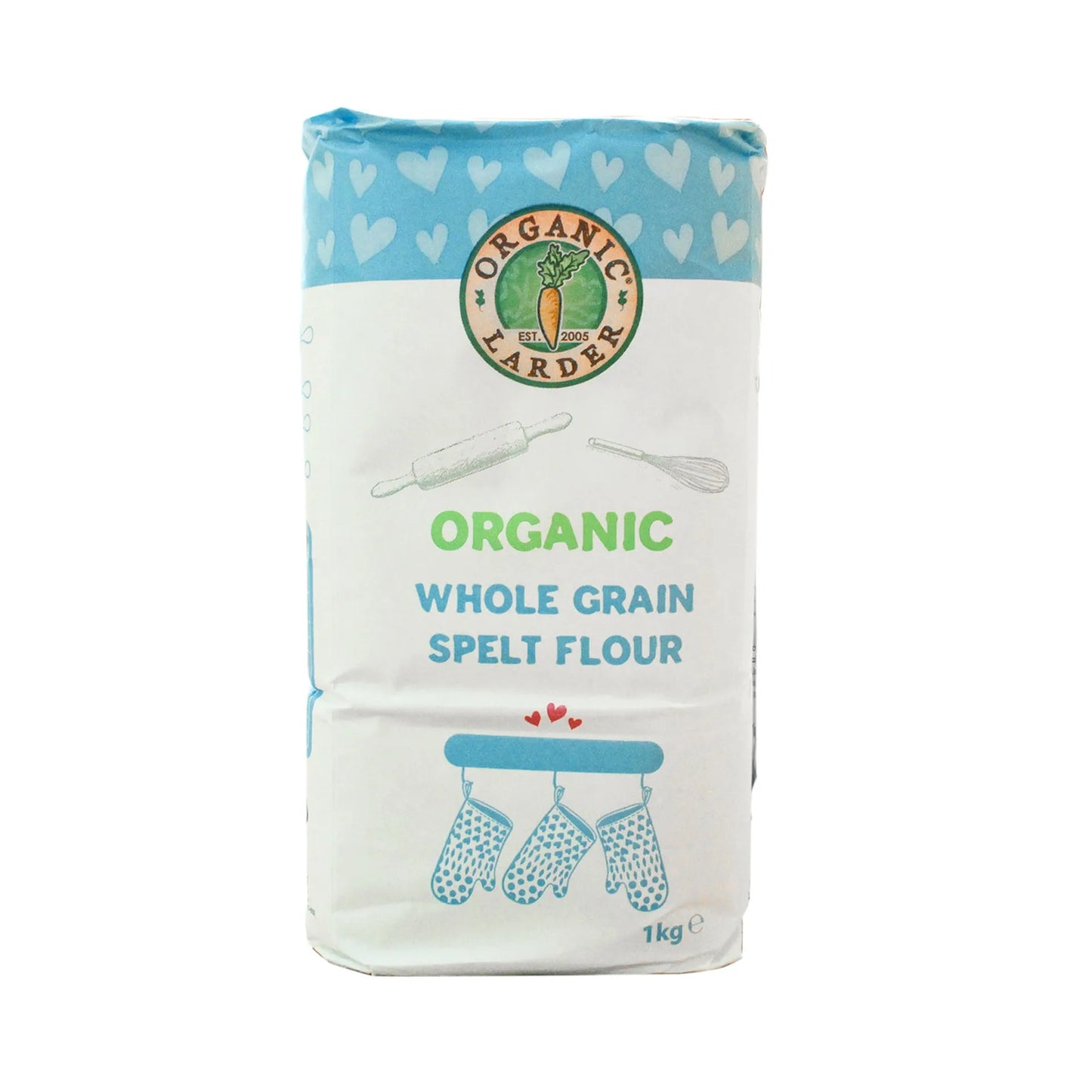 Organic Larder Wholegrain Spelt Flour 1 kg
