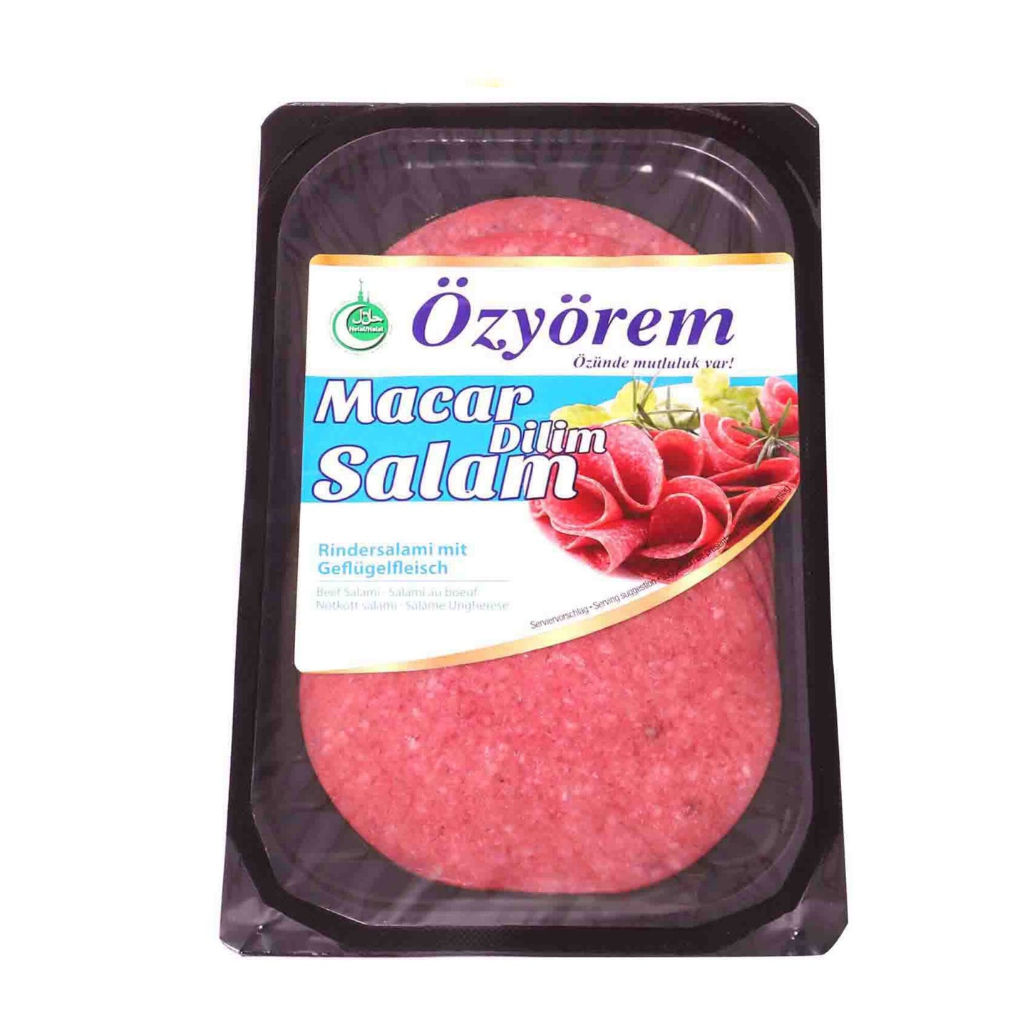 Ozyorem Smoked Macar Beef Salami Slices 80 gr