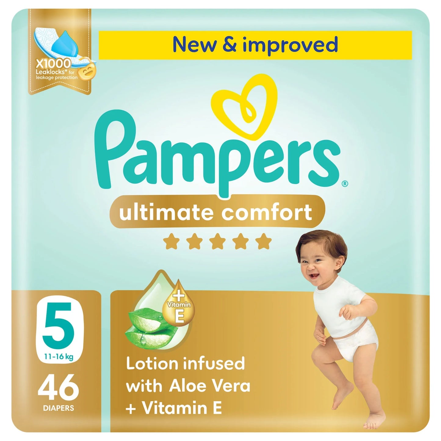 Pampers Ultimate Comfort Diapers size 5 46 per pack