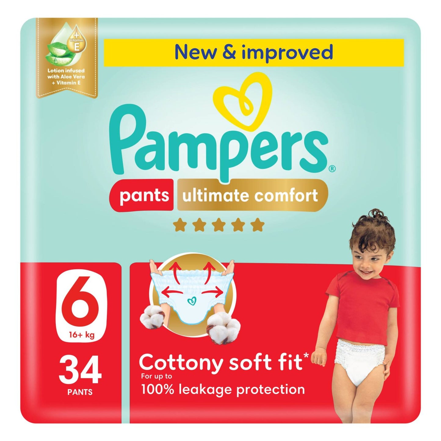 Pampers Ultimate Comfort Diapers size 6 34 per pack