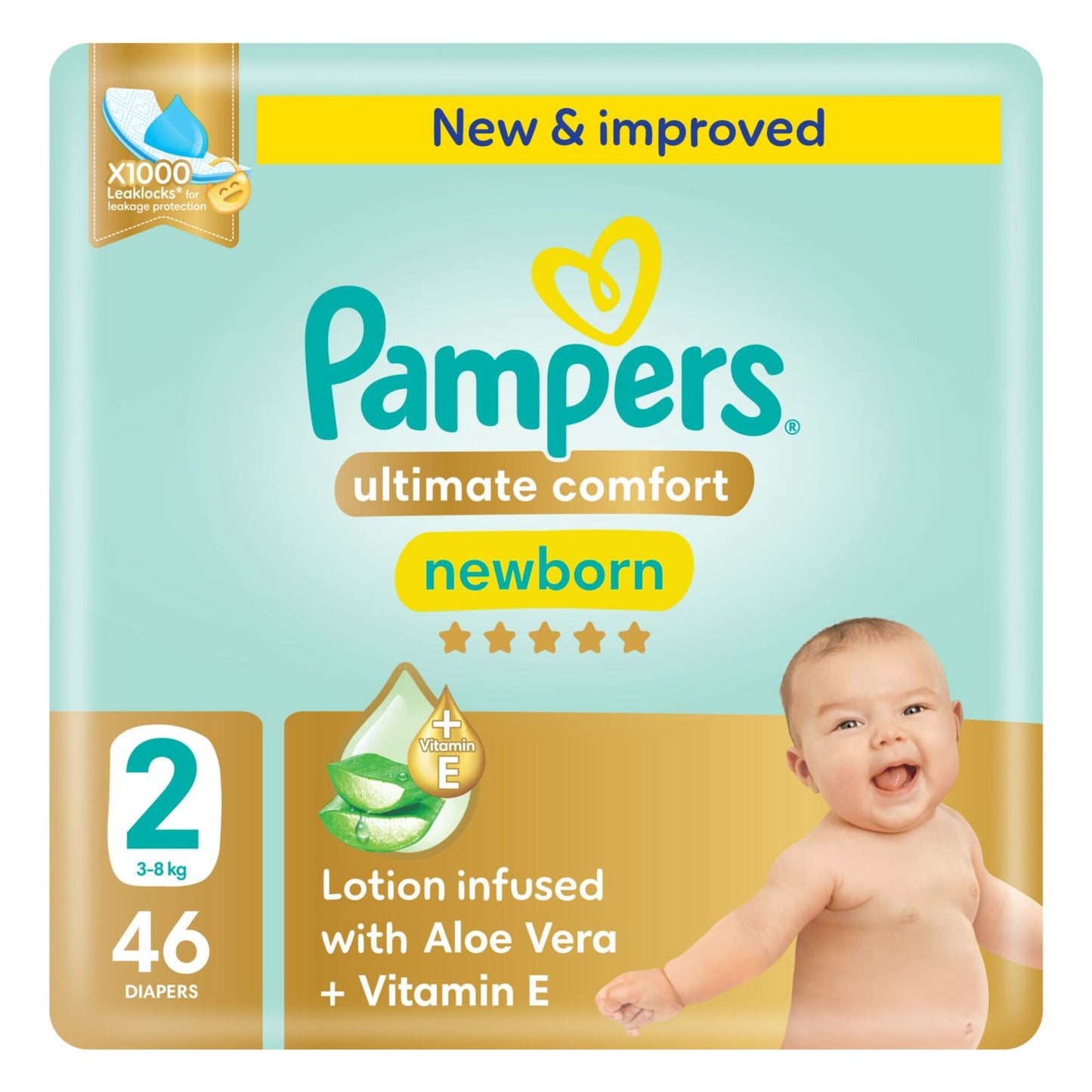 Pampers Ultimate Comfort Diapers Stage2 46 per pack