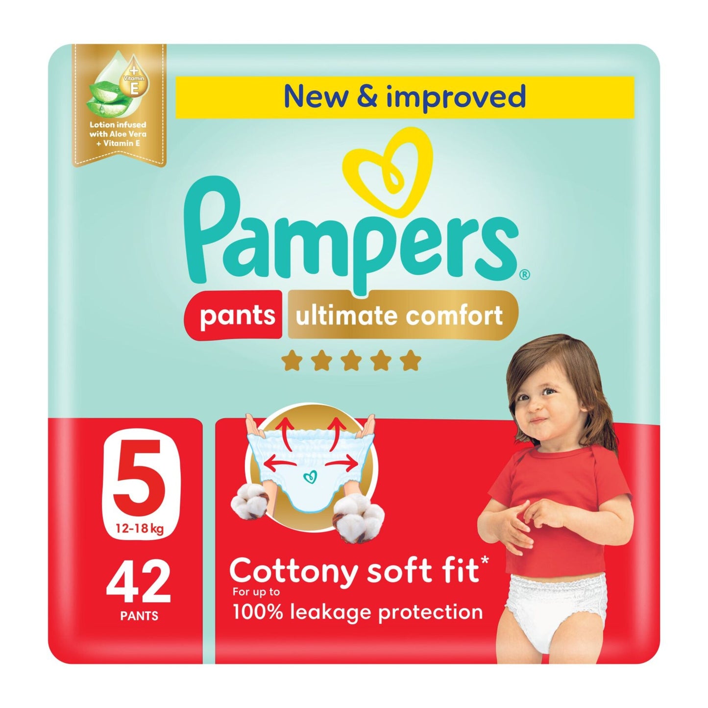 Pampers Ultimate Comfort Diapers Stage5 42 per pack