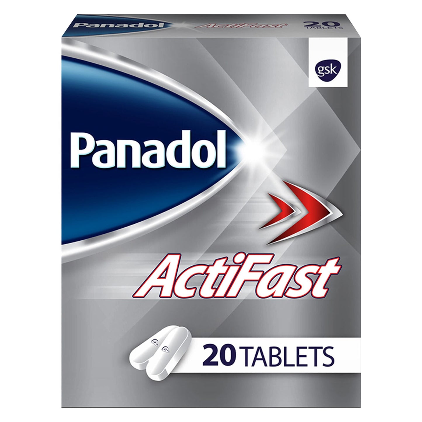 Panadol Actifast 500mg Paracetamol for Pain Relief 20 tablets