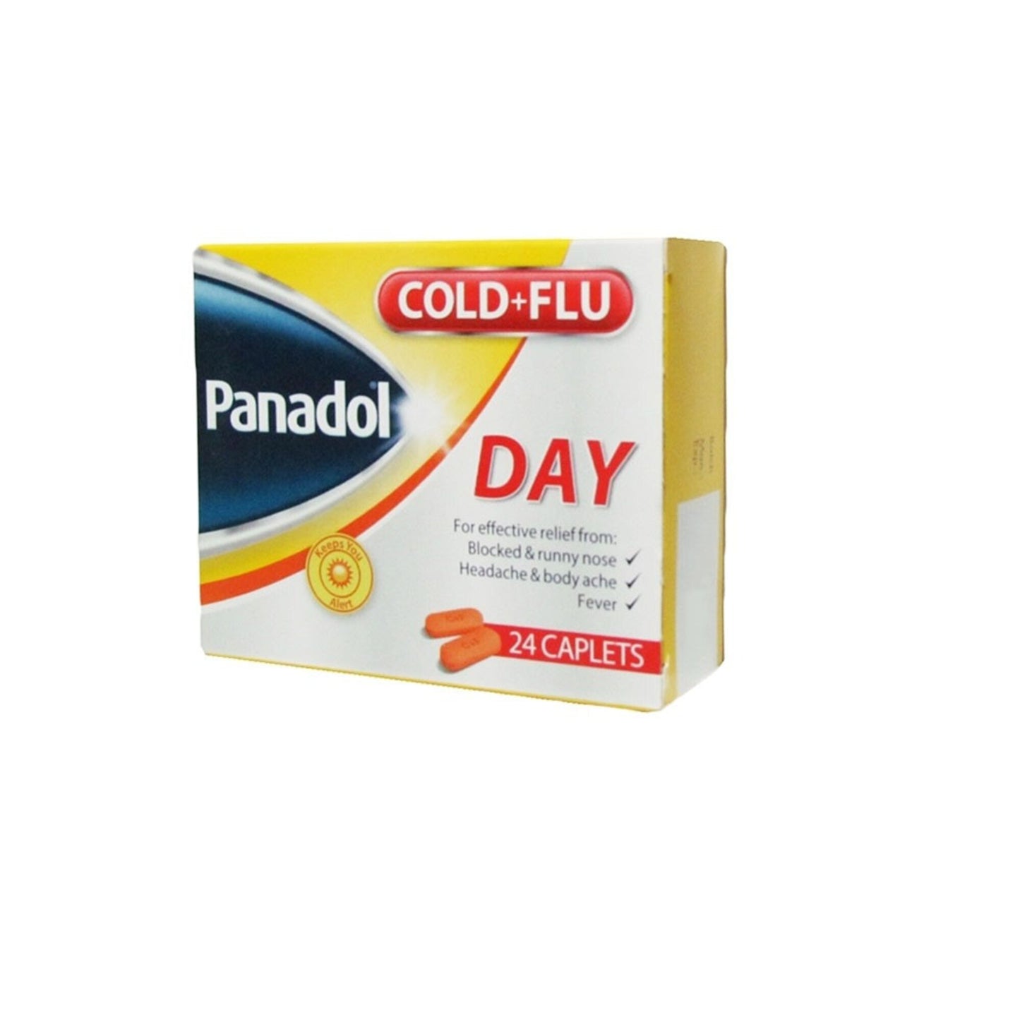Panadol Cold & Flu 500mg Paracetamol Day Pain Relief 24 tablets