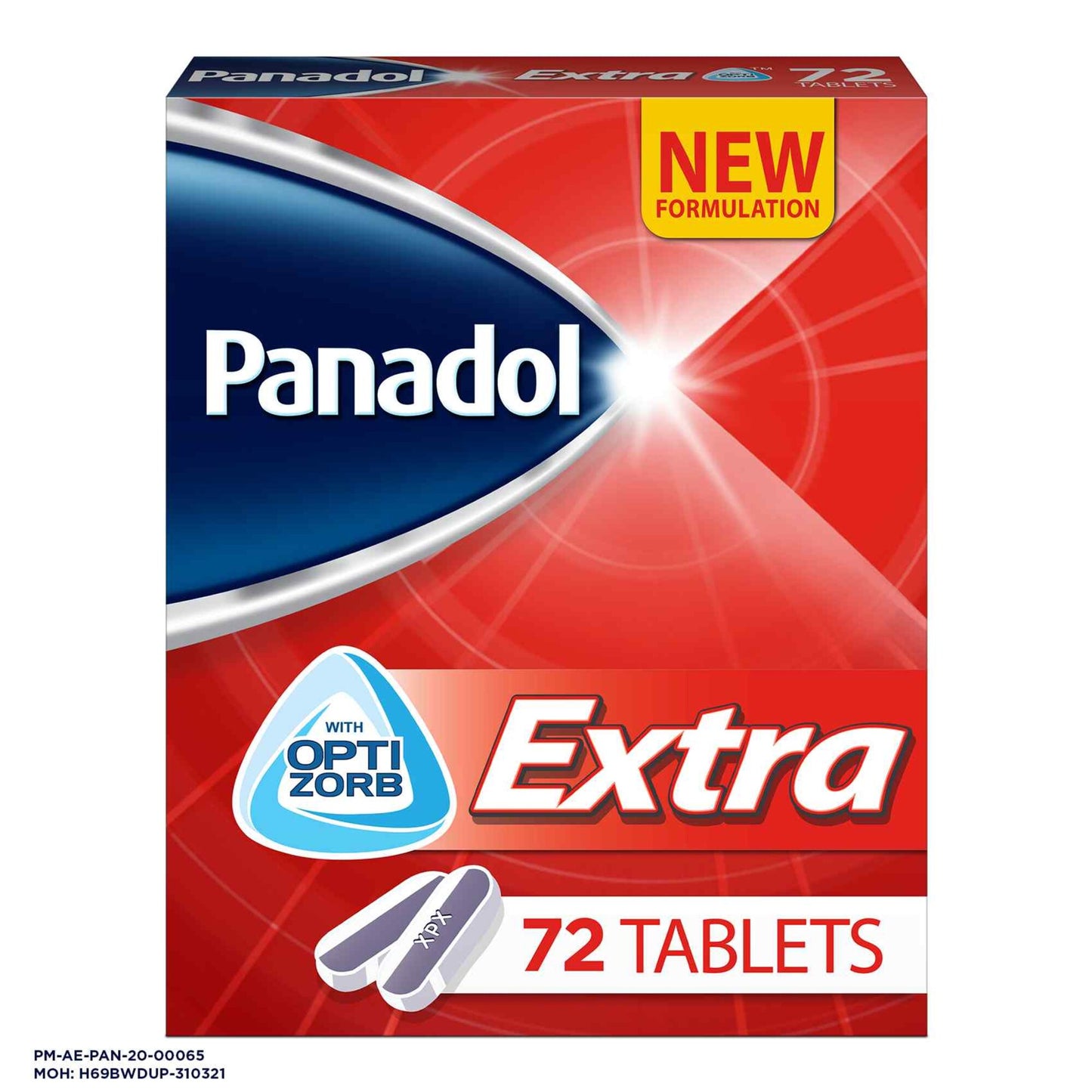 Panadol Extra for Effective Relief of Pain & Fever 72 tablets