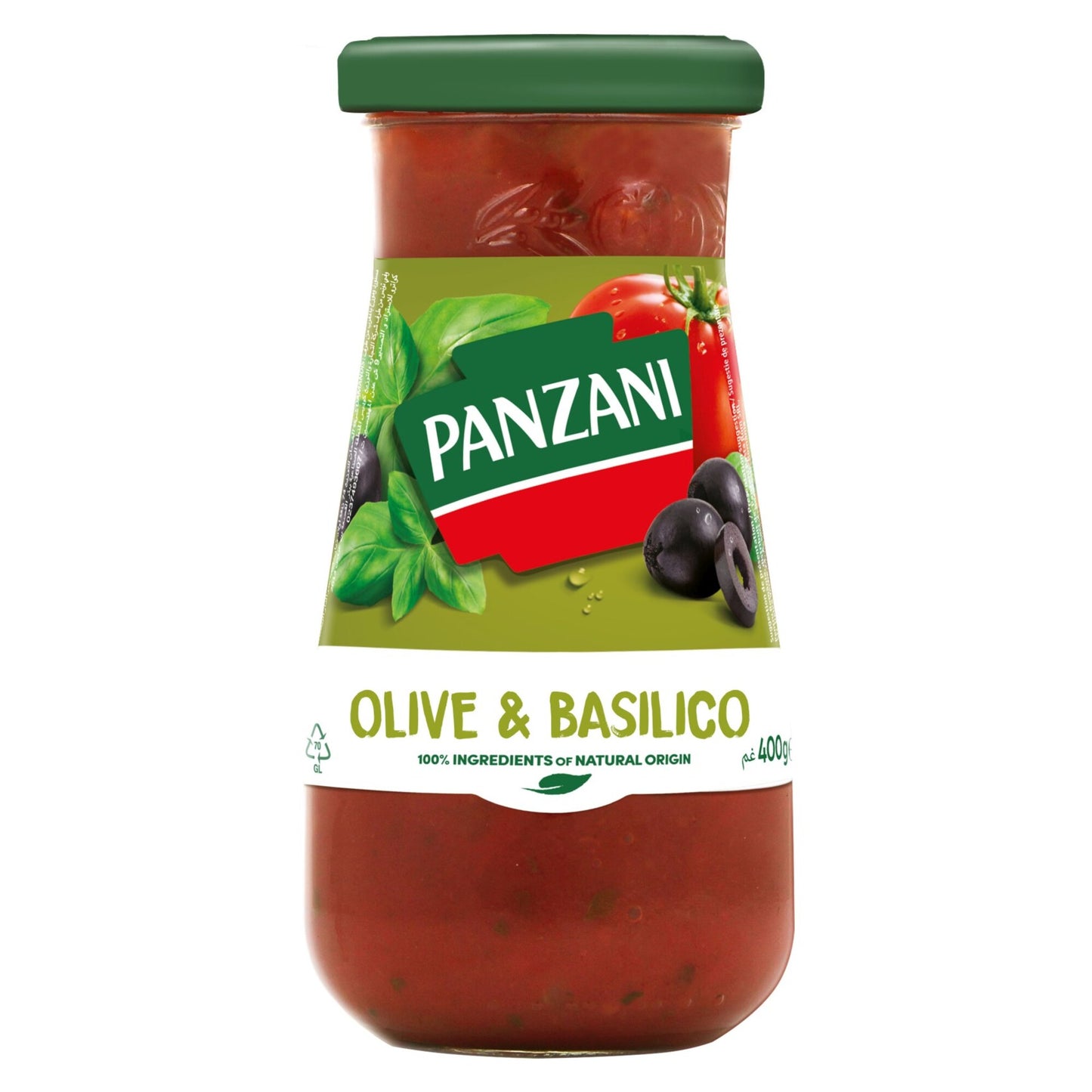 Panzani Olive & Basilico Pasta Sauce 400 gr