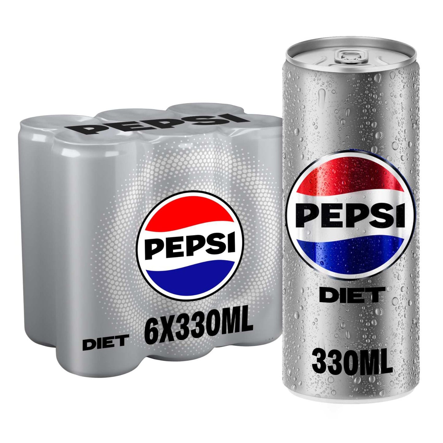 Pepsi Diet Cans 6x330 ml