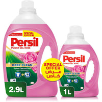 Persil Power Gel Liquid Laundry Detergent Rose 2.9L + 1L