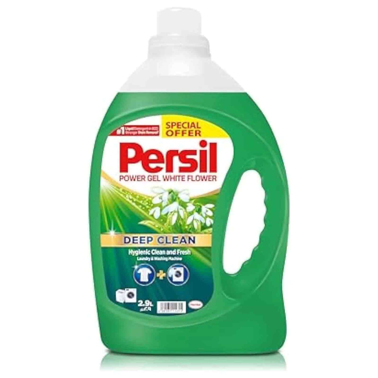 Persil Power Gel Liquid Laundry Detergent With Deep Clean Technology White Flower, 2.9 L