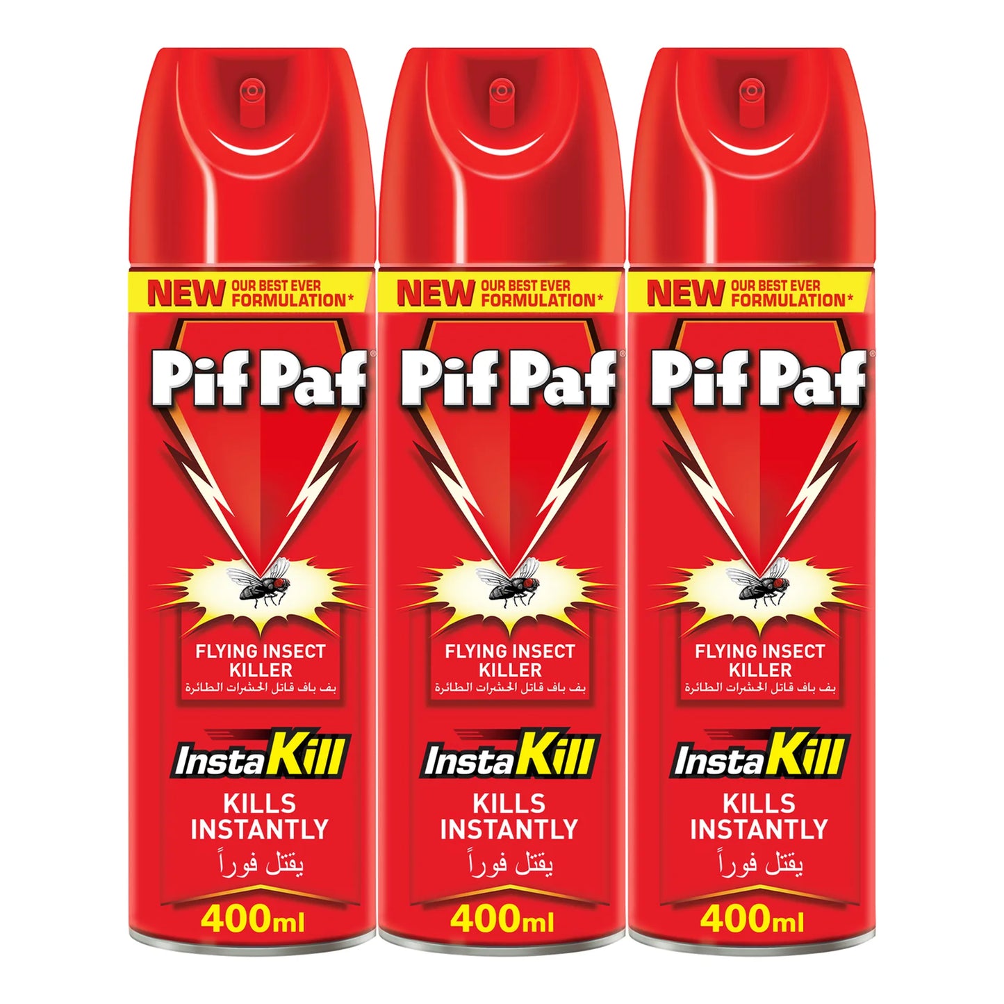 Pif Paf Fast Knockdown Mosquito & Fly Killer 3x400ml