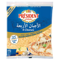 President Shredded 4 Cheese Mix 400 gr