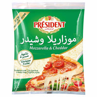 President Shredded Mozzarella & Cheddar Cheese 200 gr
