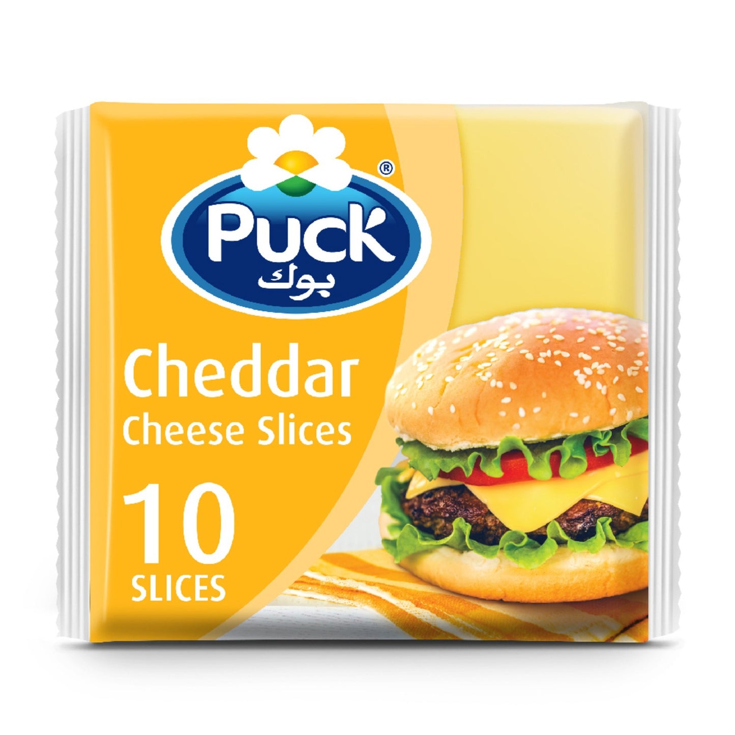Puck Cheddar Cheese Slices (10 slices) 200g
