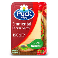 Puck Natural Emmentel Cheese Slices (8 Slices) 150g