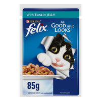 Purina Felix As Good As It Looks Wet Food with Tuna in Jelly 85 gr