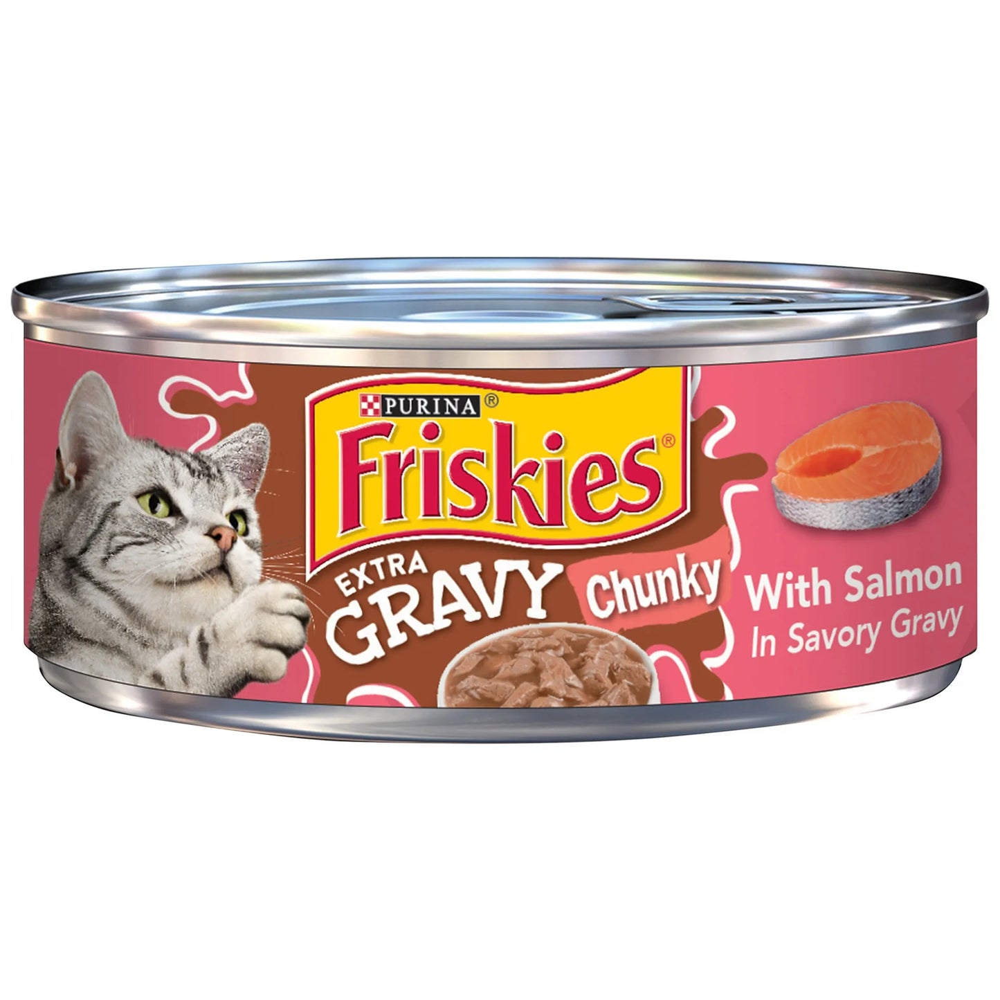 Purina Friskies Wet Food Chunks with Salmon in Gravy for 156 gr