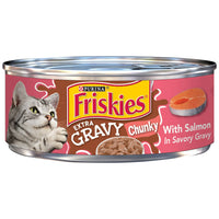 Purina Friskies Wet Food Chunks with Salmon in Gravy for 156 gr