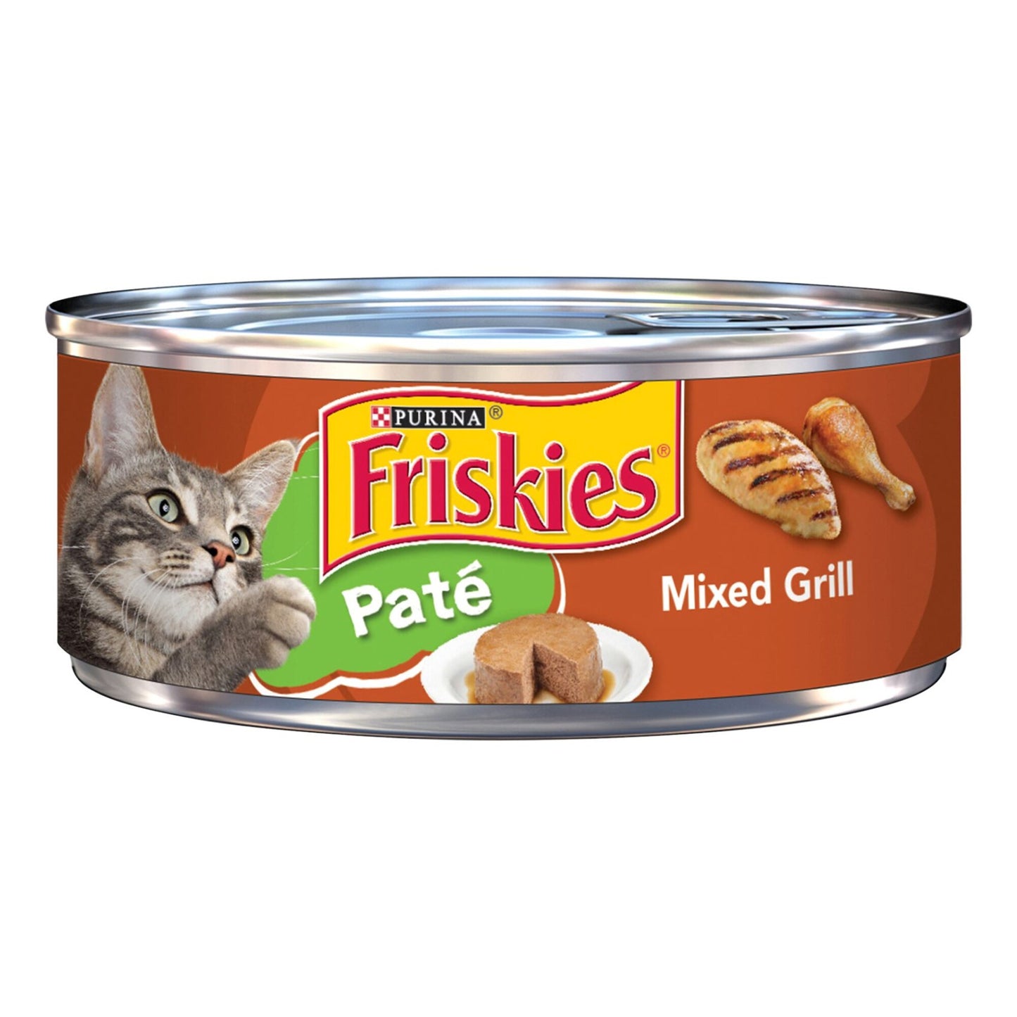 Purina Friskies Wet Food Pate with Mixed Grill for Adult Cats 156 gr