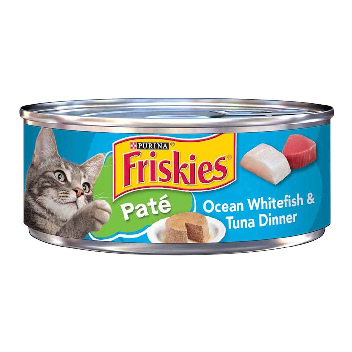 Purina Friskies Wet Food Pate with White Fish & Tuna for Adult Cats 156 gr