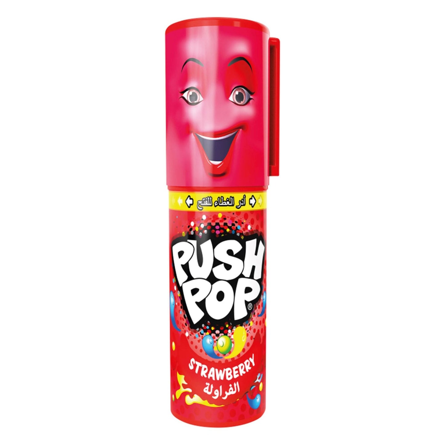 Push Pop Soft Candy Strawberry Flavor 15 gr