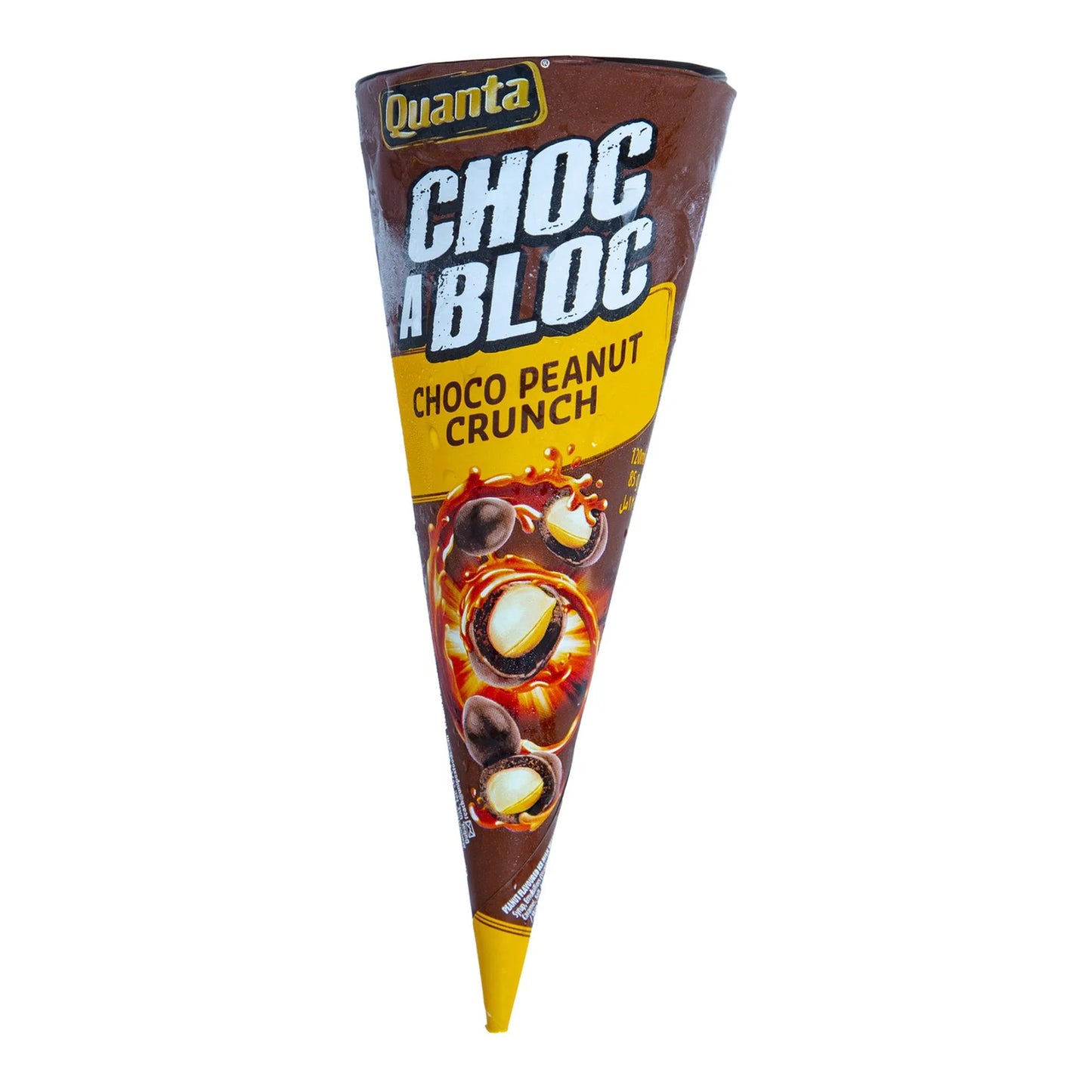 Quanta Choc A Bloc Chocolate Peanut Crunch Ice Cream 120 ml